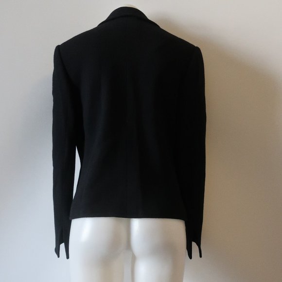 SERGE & REAL BLACK BUTTON CLOSE BLAZER JACKET 10 * - Picture 5 of 8